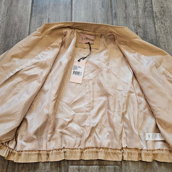 Bubish Revolve Jacket Womens Size S Savannah Lambskin Leather Zip Snap Caramel - Picture 11 of 16
